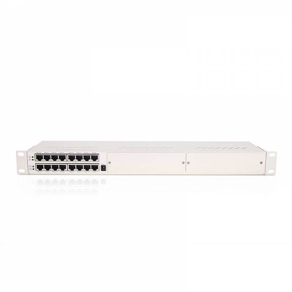 Ethernet ylijännitesuoja 8P PoE 1U Gigabit 802.3af/at