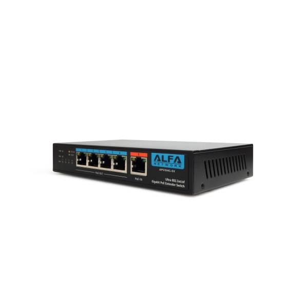 Alfa 4-Portin Gigabitin PoE-Kytkin