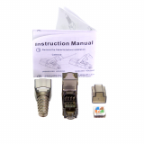 RJ45 Toolless Connector Cat6 musta