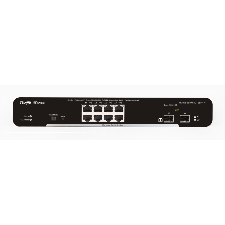 Reyee 10-Port Gigabit Layer 2 Managed PoE Switch