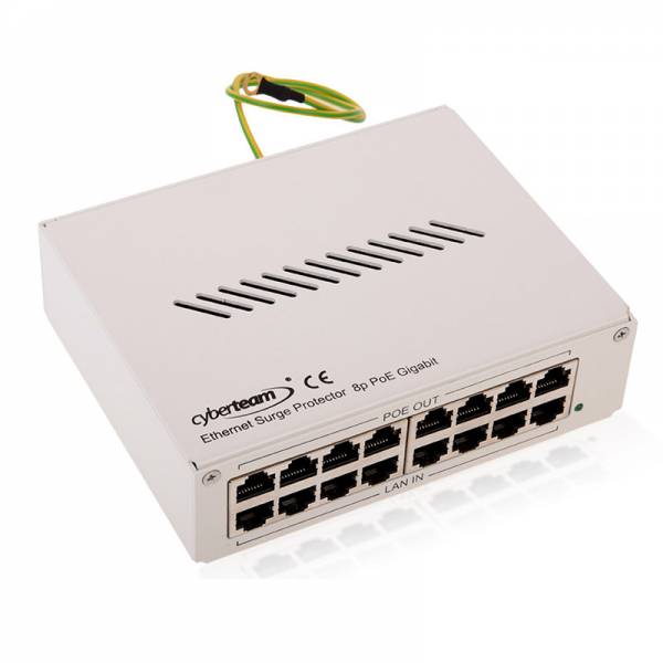 Ethernet ylijännitesuoja 8P PoE Desktop Gigabit